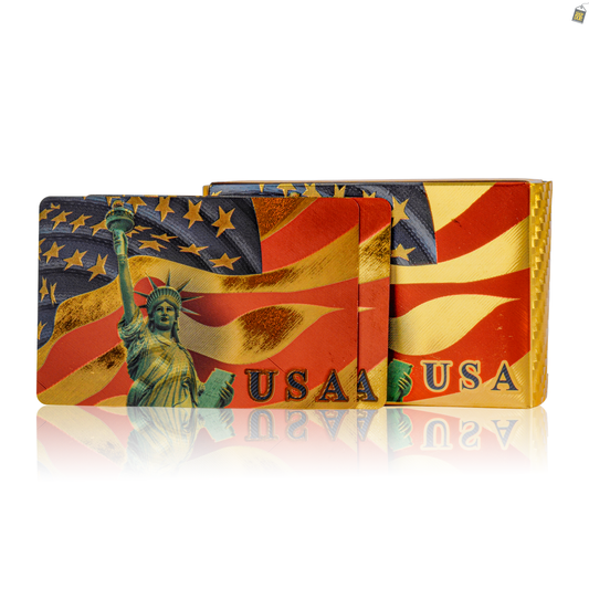 Golden Statue of Liberty Playing Cards