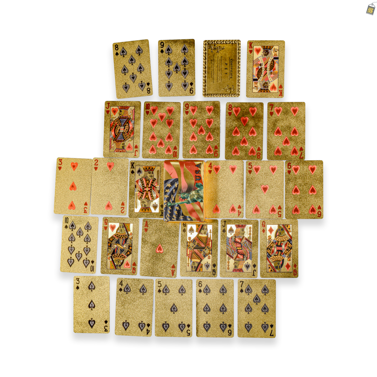 Golden Statue of Liberty Playing Cards
