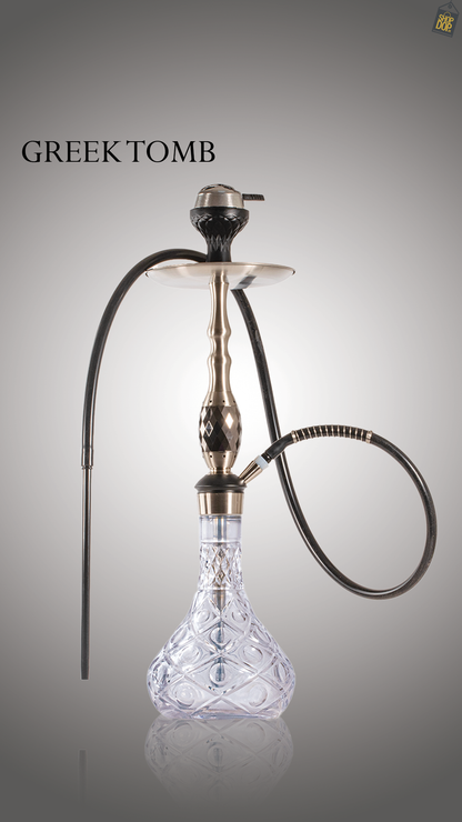Greek Tomb Hookah - Silver