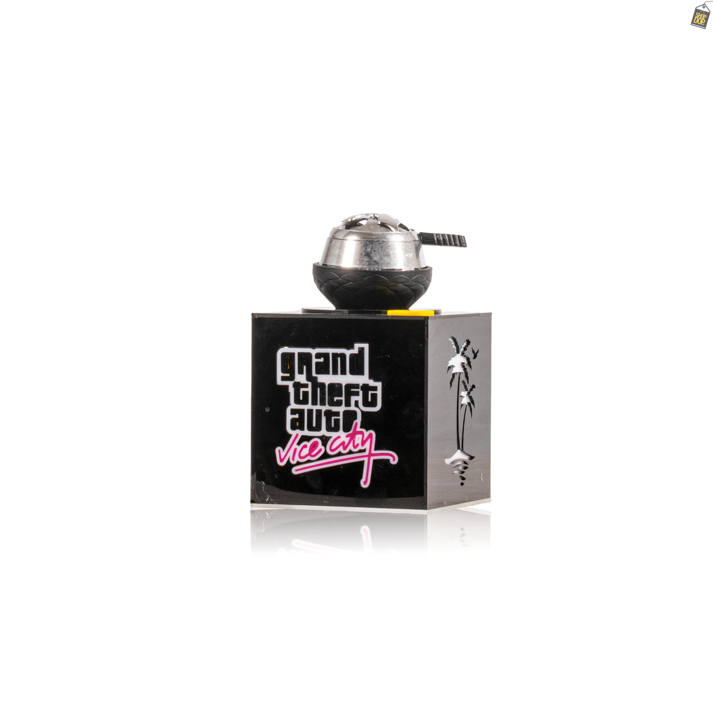 GTA Acrylic Box Hookah - Yellow