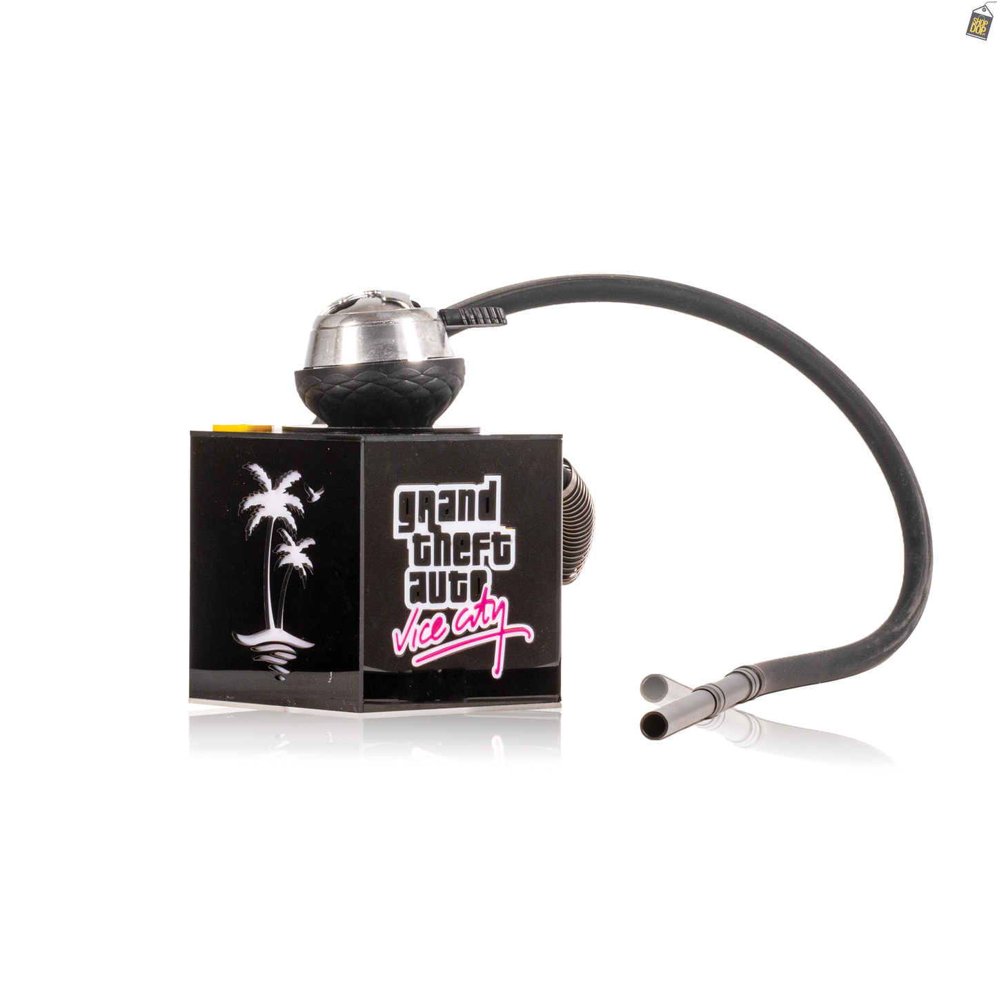 GTA Acrylic Box Hookah - Yellow