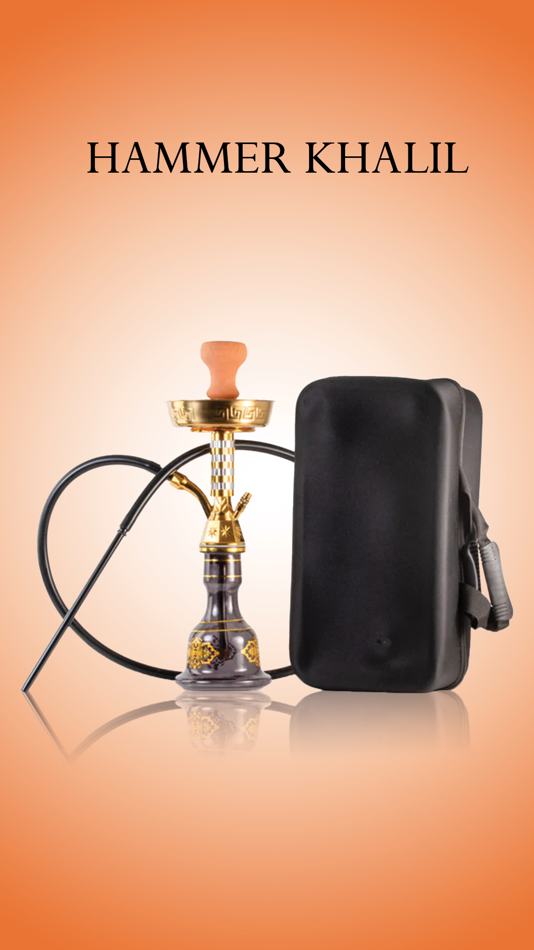Hammer Khalil Gem Hookah - Gold Stem / Coffee Base
