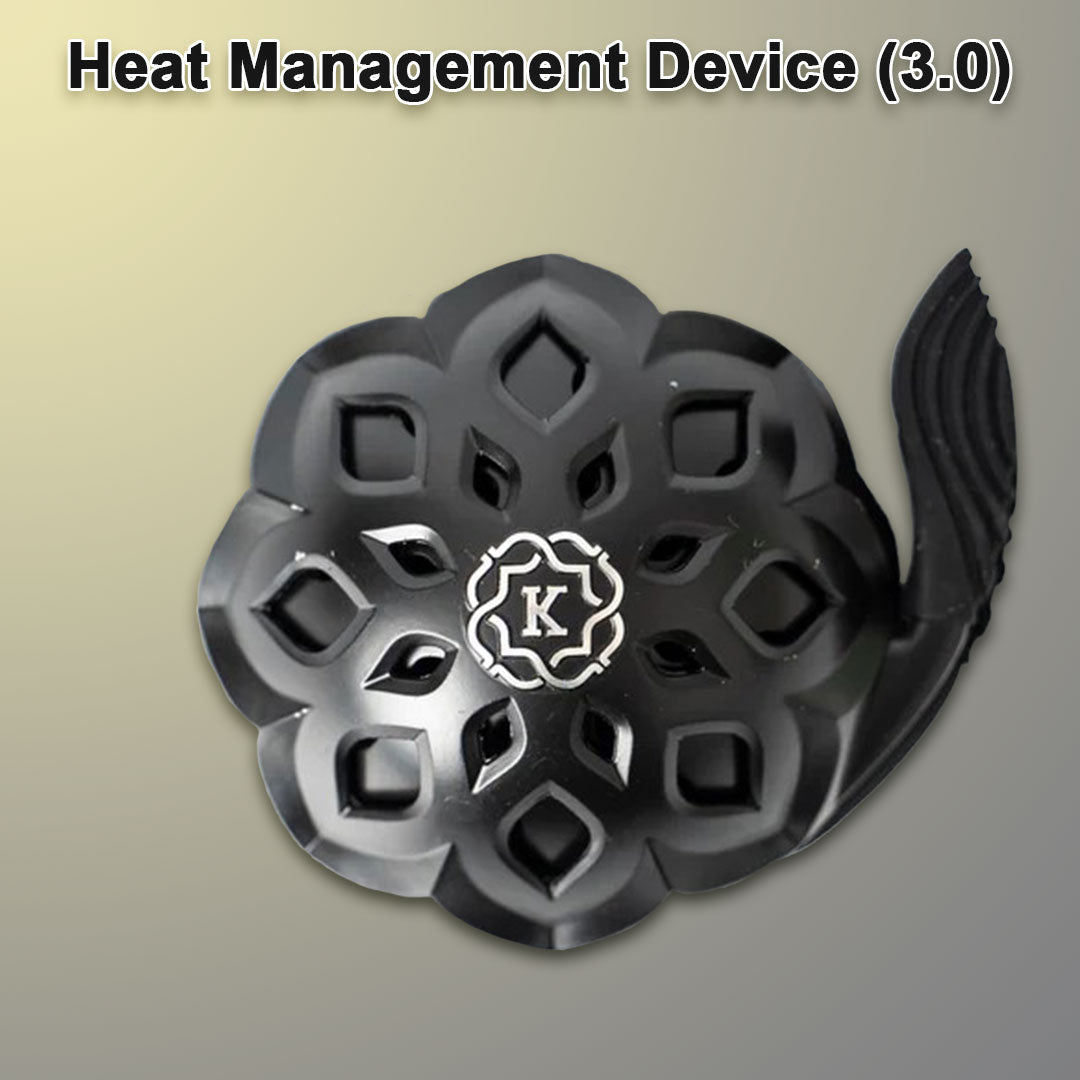 हुक्का हीट मैनेजमेंट डिवाइस (HMD) 3.0 - काला