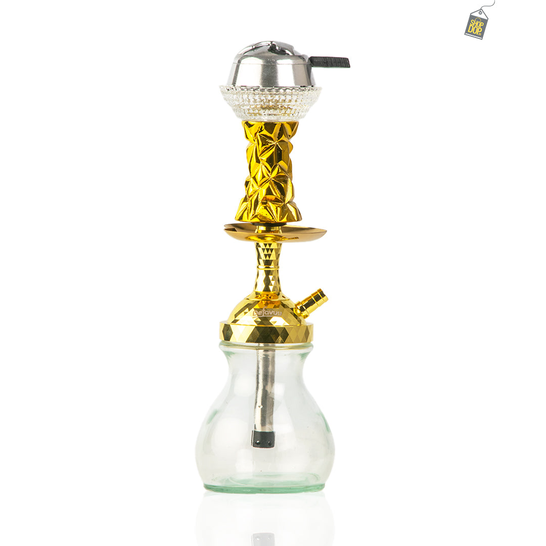 Henry Hookah with Glass Bowl - Gold