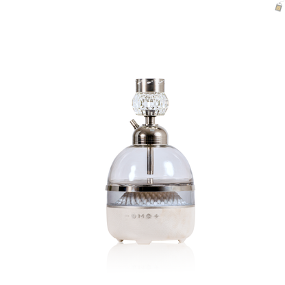 Hi Fi Bomb Hookah with LED and Bluetooth Speaker - Silver