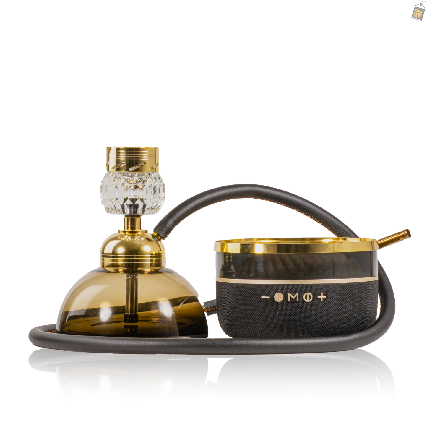 Hi Fi Bomb Hookah with LED and Bluetooth Speaker - Gold