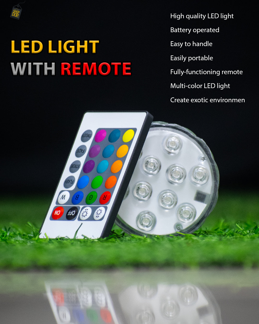 LED Light with Remote for Hookah