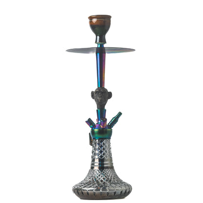 COCOYAYA Lazlo Hookah - Moksha Series (Rainbow) - Cut Glass