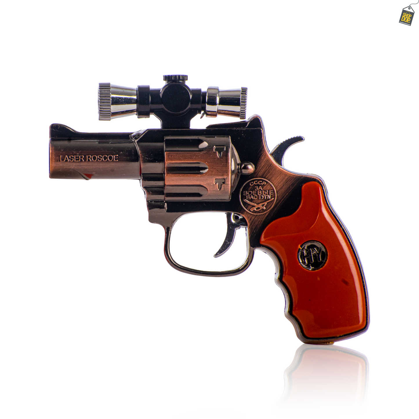 HY Revolver Laser Gun Lighter - Rose Gold