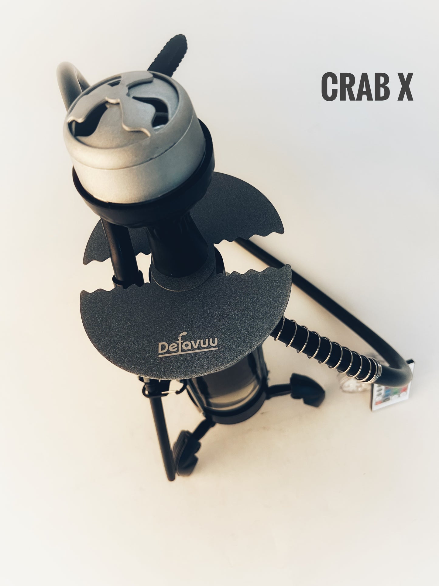 Crab X-Function Hookah with LED Light - Silver