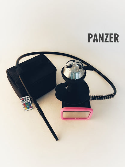 Panzer Hookah with Bag & LED Light - Pink