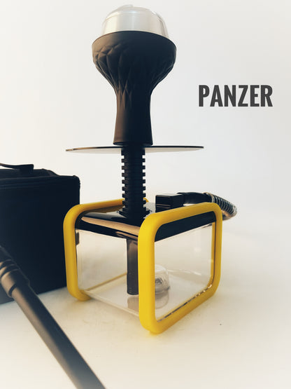 Panzer Hookah with Bag & LED Light - Yellow