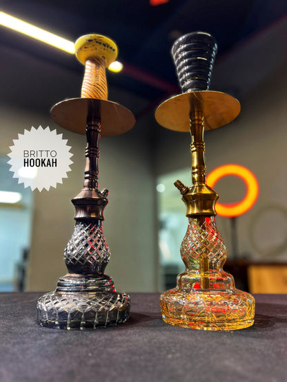 COCOYAYA Britto Hookah - Gold/Grey Base