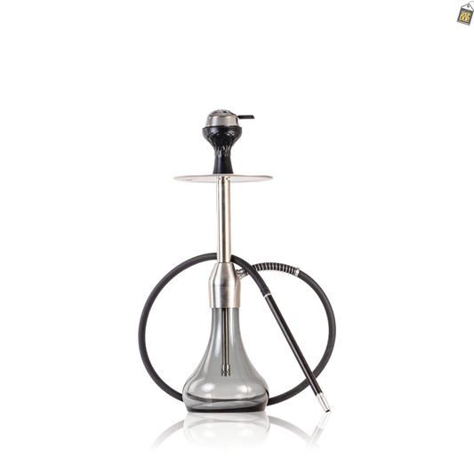 Infinity Hookah - Silver Stem / Grey Base