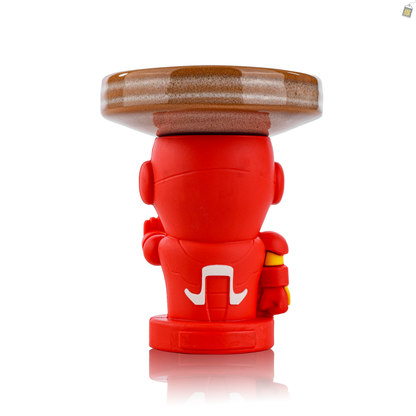 Iron Man Ceramic Hookah Bowl - Light Brown