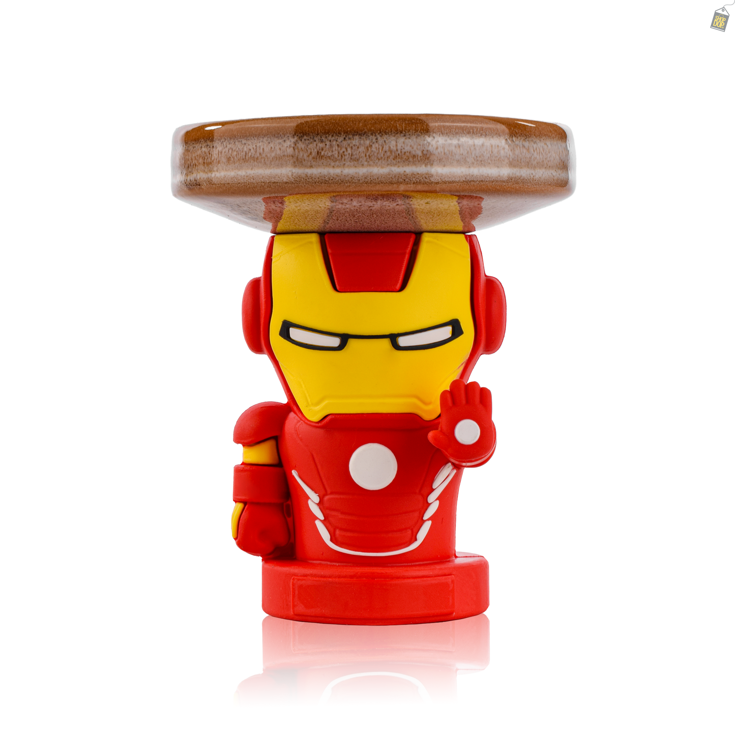 Iron Man Ceramic Hookah Bowl - Light Brown