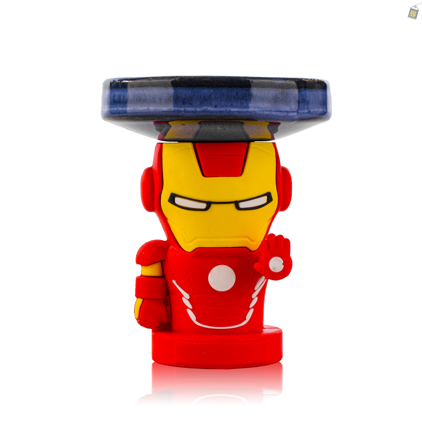 Iron Man Ceramic Hookah Bowl - Blue