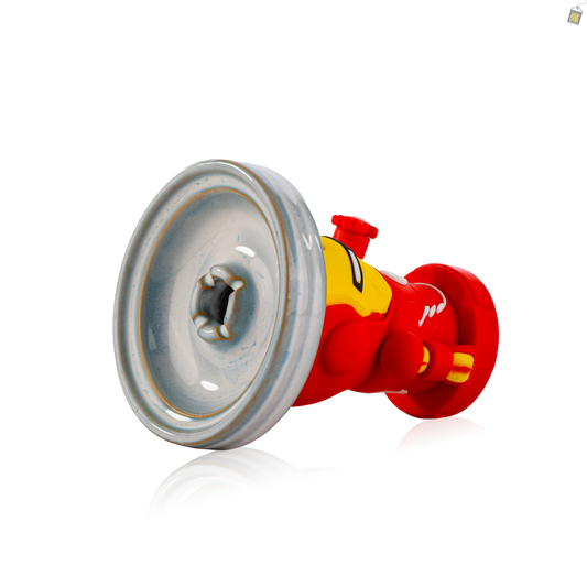 Iron Man Ceramic Hookah Bowl - Sky Blue