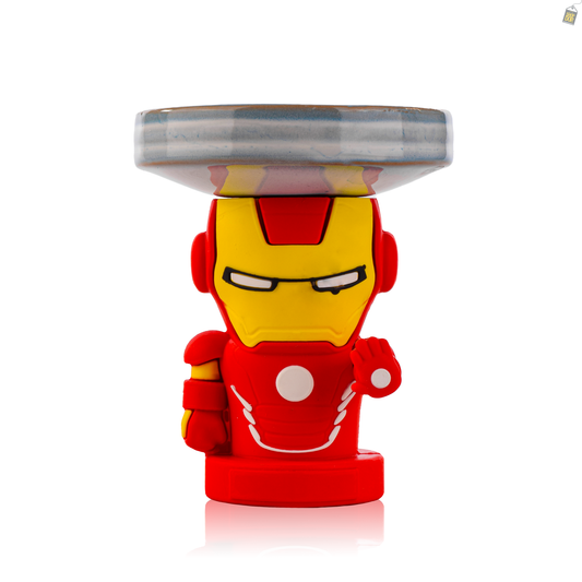 Iron Man Ceramic Hookah Bowl - Sky Blue