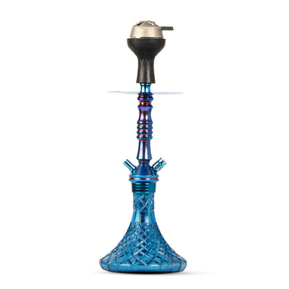 JOE Hookah with Bag (Fighter Series) - Blue Base / Sky Blue Stem