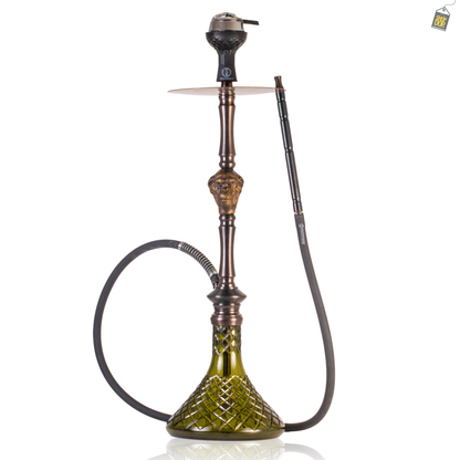 COCOYAYA Jungle Series Wild Jo Hookah - Bronze (Green Base)
