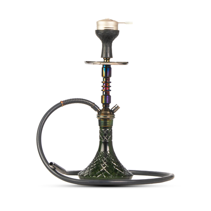 Joe Hookah with Bag (Fighter Series) - Green Base / Black Stem