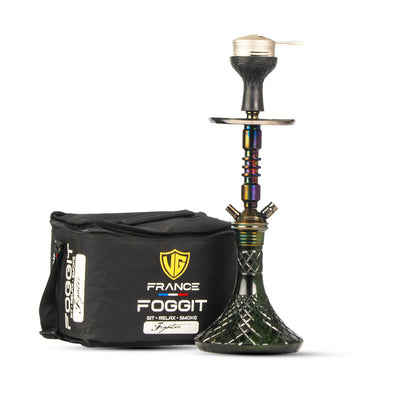 Joe Hookah with Bag (Fighter Series) - Green Base / Black Stem