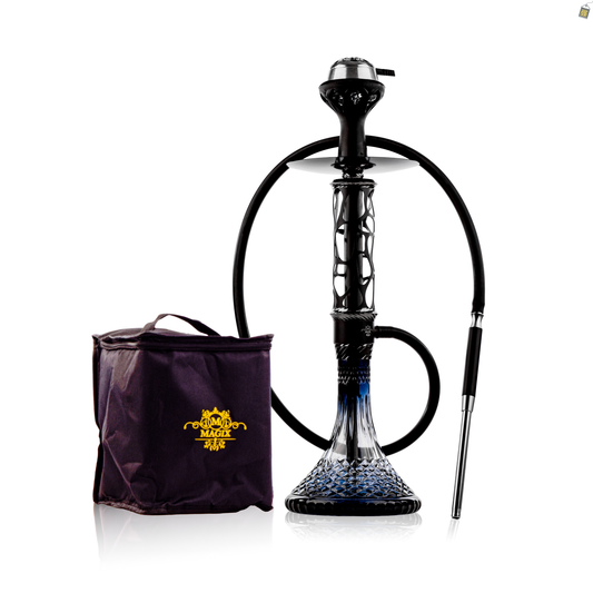 Jungle Roar Hookah with Bag - Black