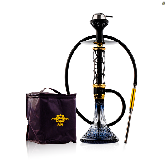 Jungle Roar Hookah with Bag - Gold