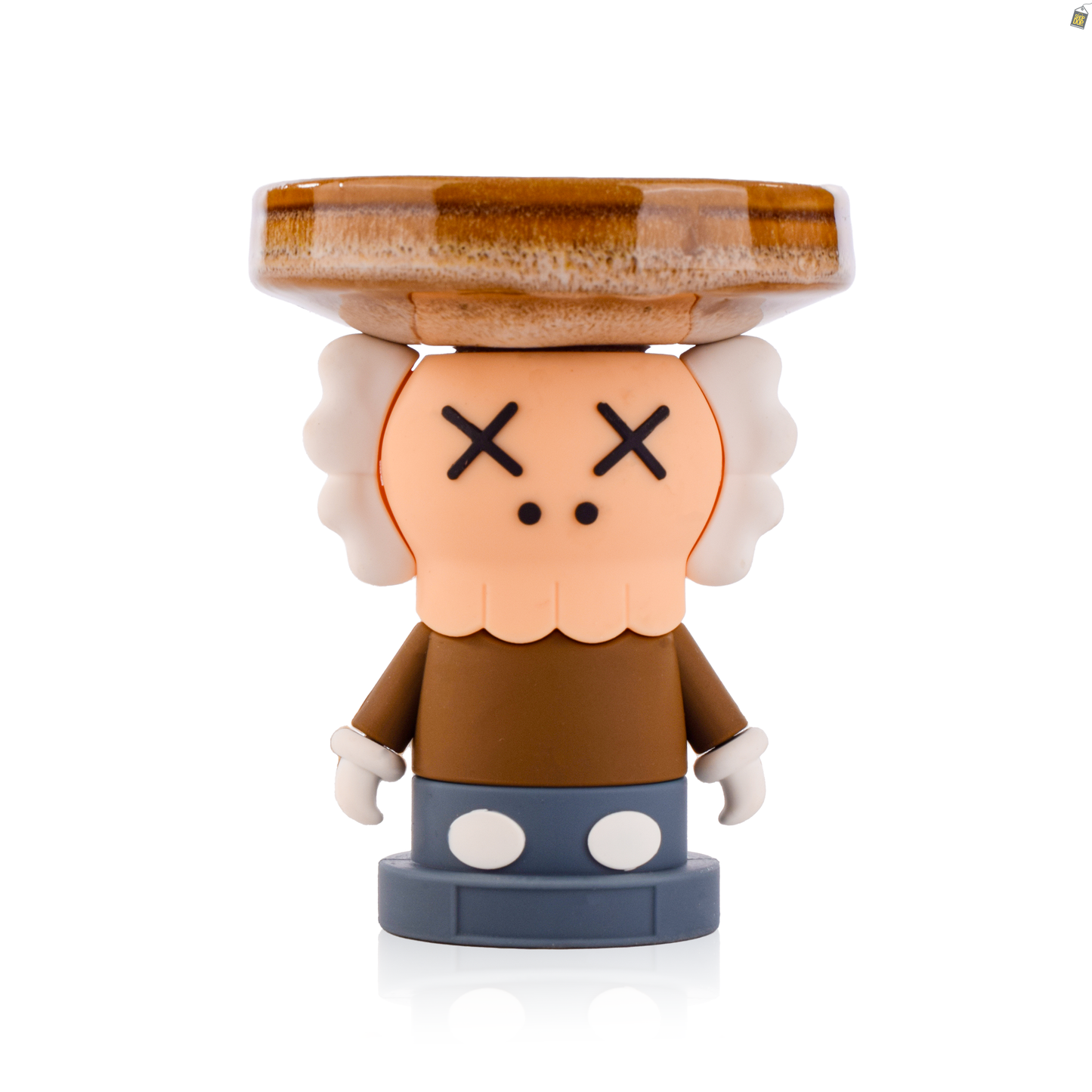 Kaws Ceramic Hookah Bowl - Brown