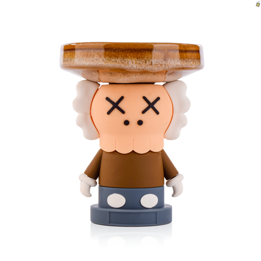 Kaws Ceramic Hookah Bowl - Brown