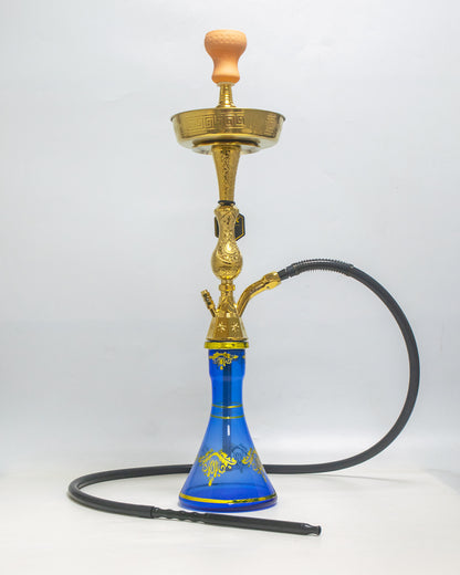 Ager Medium Khalil V Design with Case - Gold Stem / Blue Base