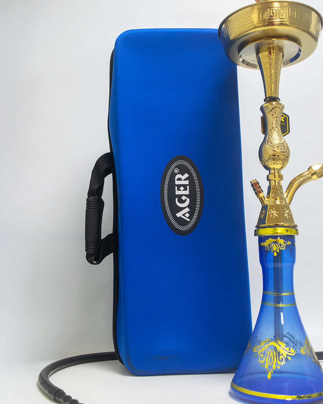 Ager Medium Khalil V Design with Case - Gold Stem / Blue Base