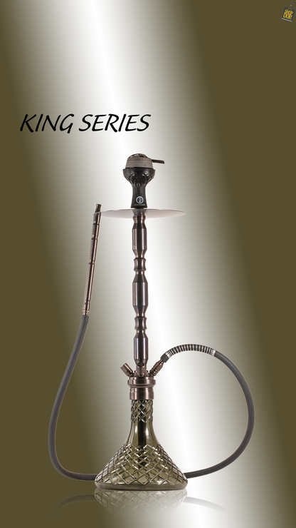 COCOYAYA King Series Brando Hookah - Bronze Stem / Grey Base