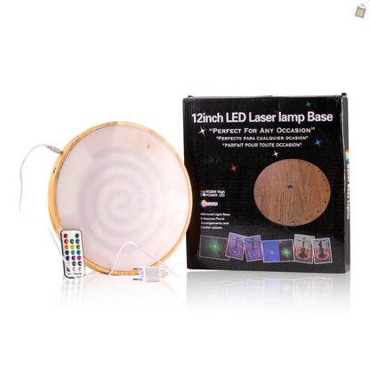 Wooden Pyro Light Hookah Base with Remote