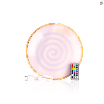 Wooden Pyro Light Hookah Base with Remote