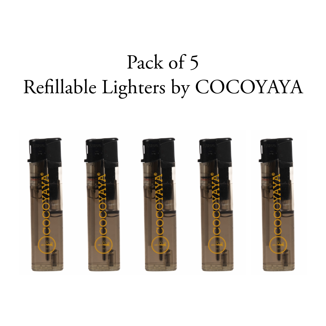 Combo Pack of 5 - COCOYAYA Refillable Lighters