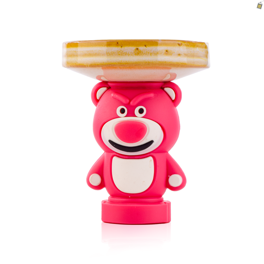 Lotso Bear Ceramic Hookah Bowl - Light Brown