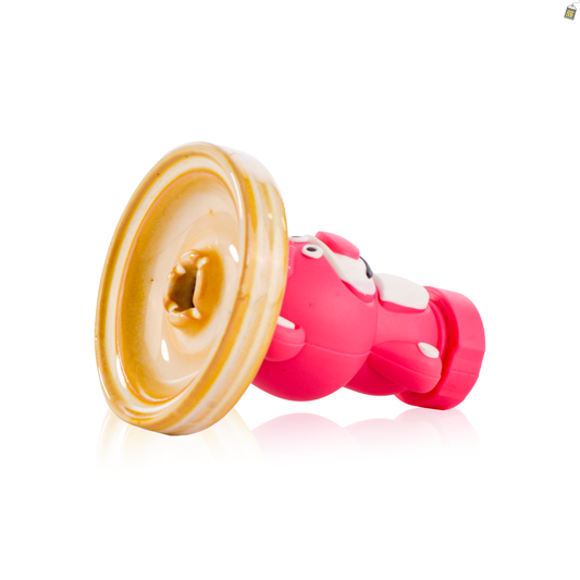 Lotso Bear Ceramic Hookah Bowl - Light Brown