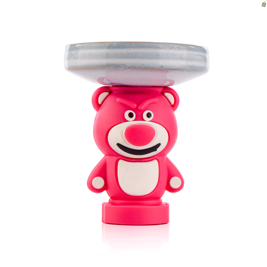 Lotso Bear Ceramic Hookah Bowl - Sky Blue
