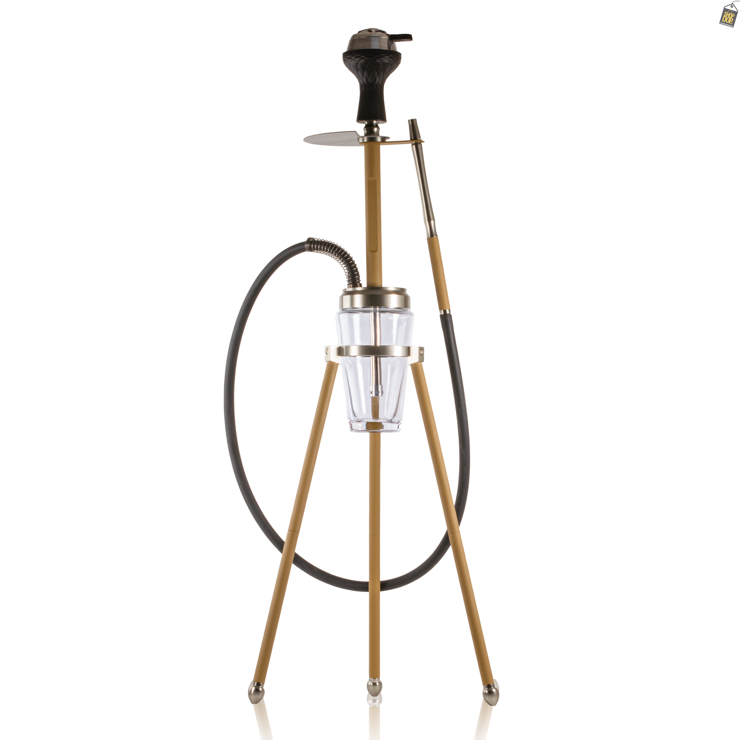 Lotus Hookah with Bag - Coffee