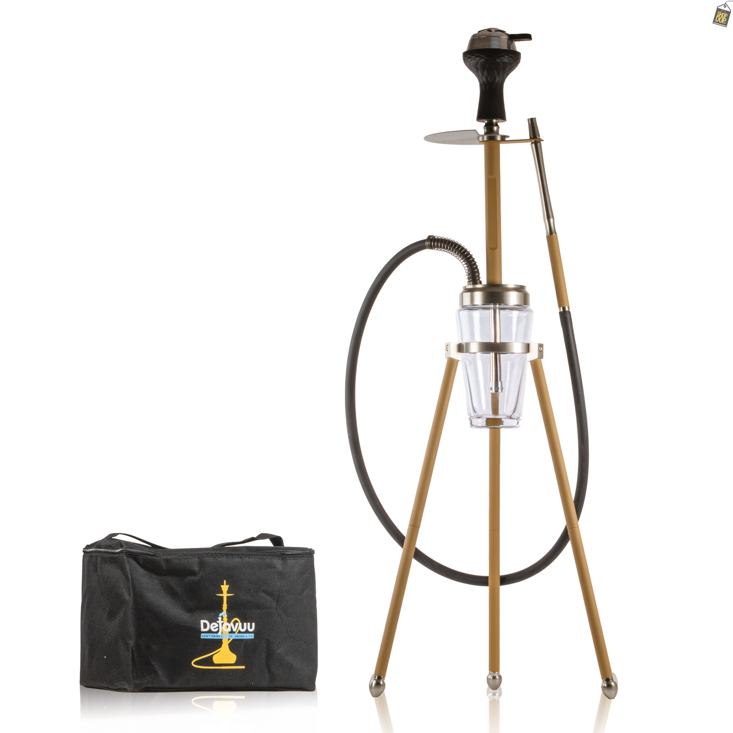 Lotus Hookah with Bag - Coffee