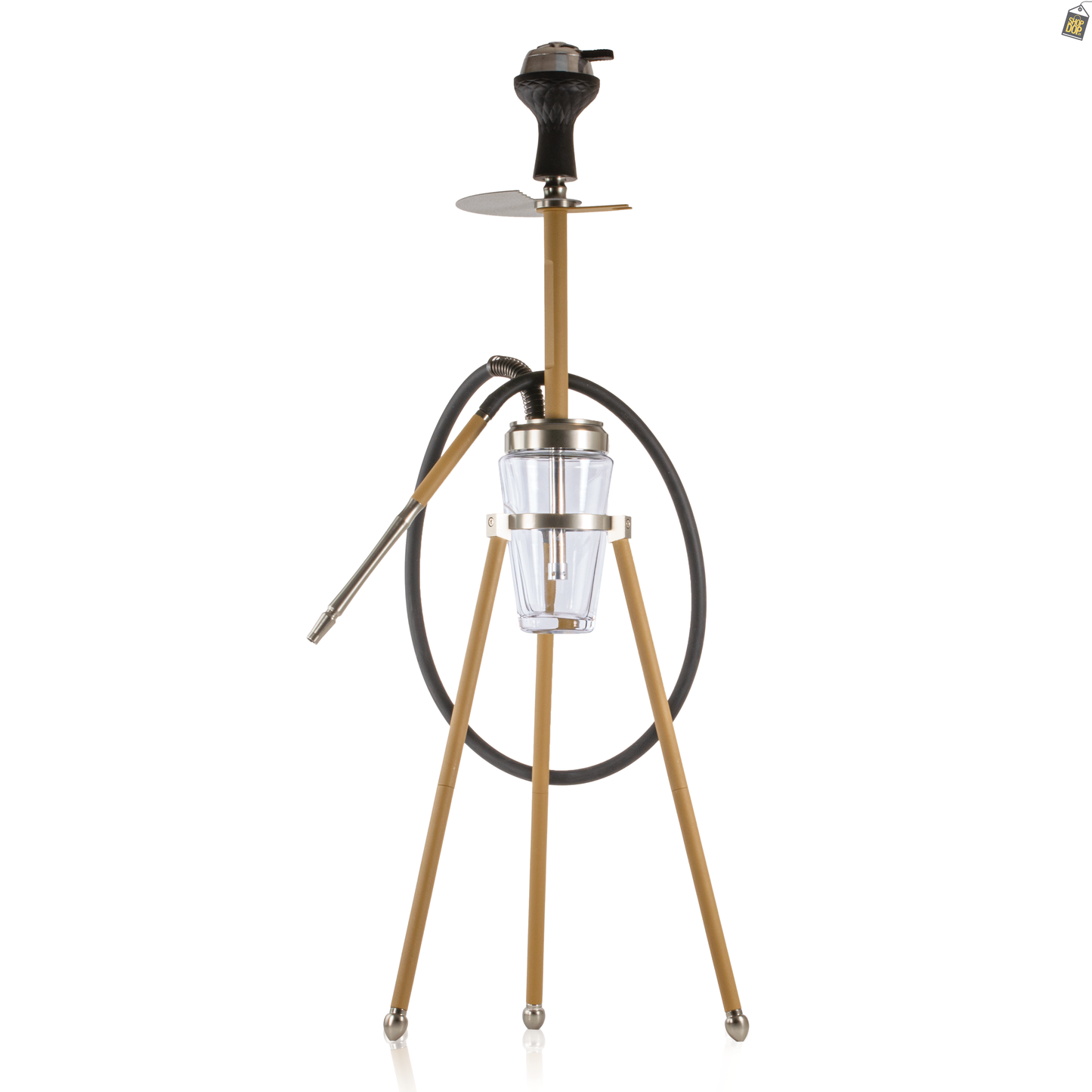 Lotus Hookah with Bag - Coffee