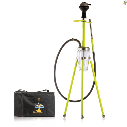 Lotus Hookah with Bag - Green