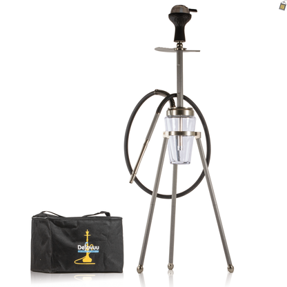 Lotus Hookah with Bag - Silver