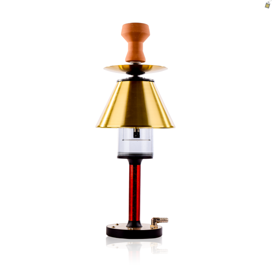 Luminaire Hookah with LED Light - Golden