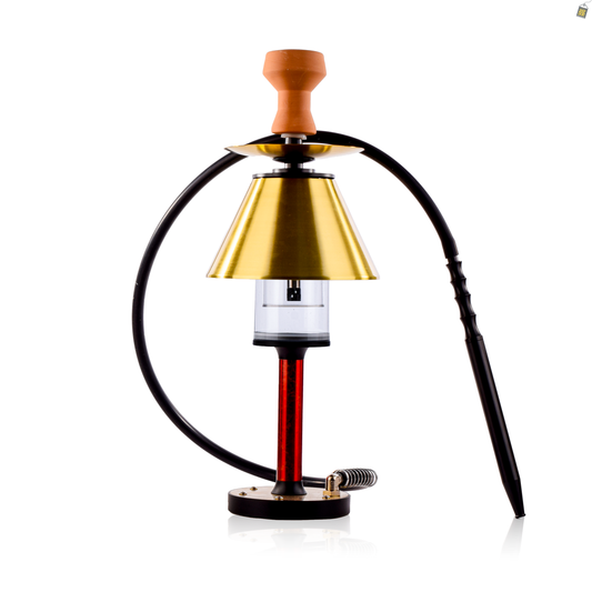 Luminaire Hookah with LED Light - Golden