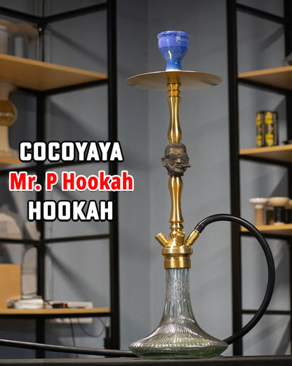 COCOYAYA Jungle Series Mr. P Hookah - Golden (Transparent Base)