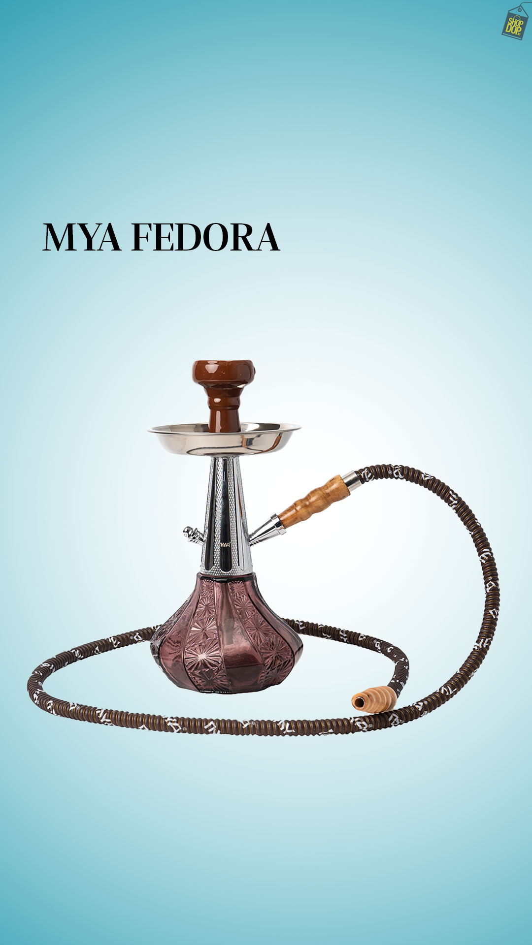 MYA Fedora Hookah - Light Purple