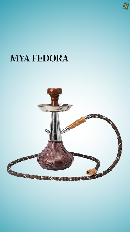 MYA Fedora Hookah - Light Purple